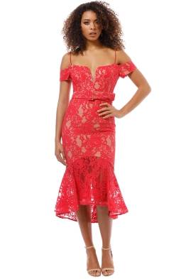 Red Racing Prom Dress