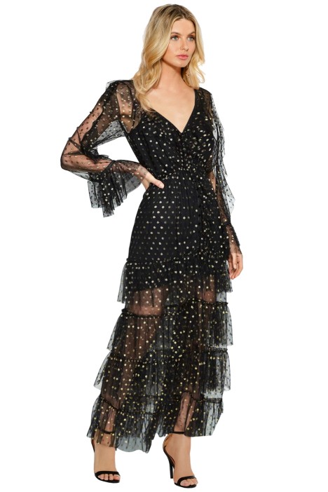 Black Flamenco Style Evening Dresses