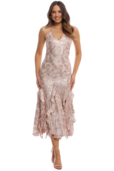 alice mccall rose gold dress