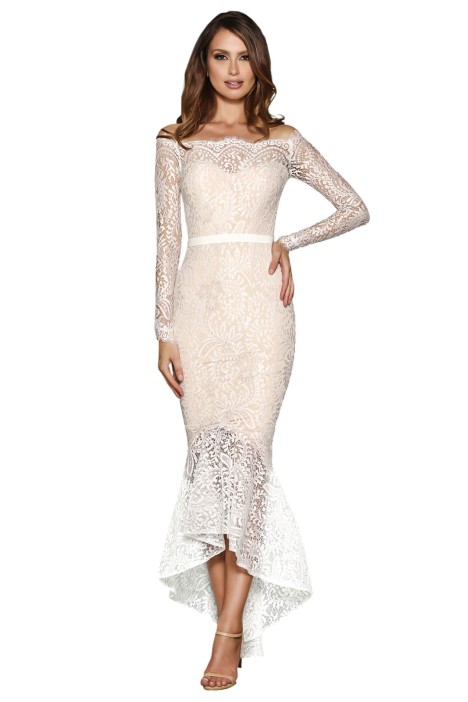 Marchesa Dress in White by Elle Zeitoune for Hire | GlamCorner Marchesa Dress in White by Elle Zeitoune for Hire | GlamCorner