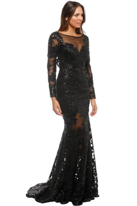 long black lace