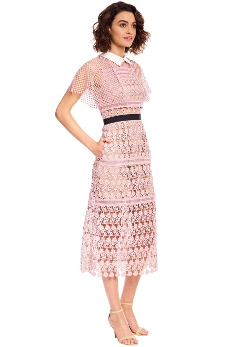 self portrait symm midi dress