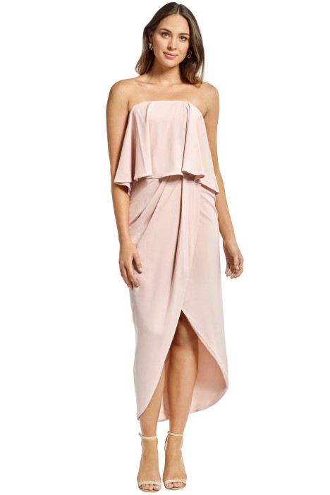 Draped Strapless Dress