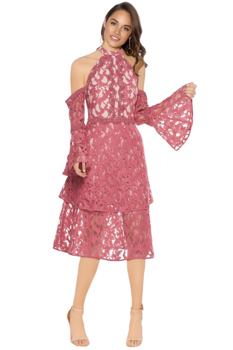 Coral Lace Dress