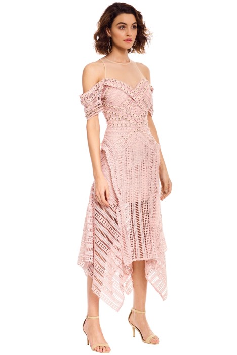 Sand Dune Dress in Nude by Thurley for Hire | GlamCorner