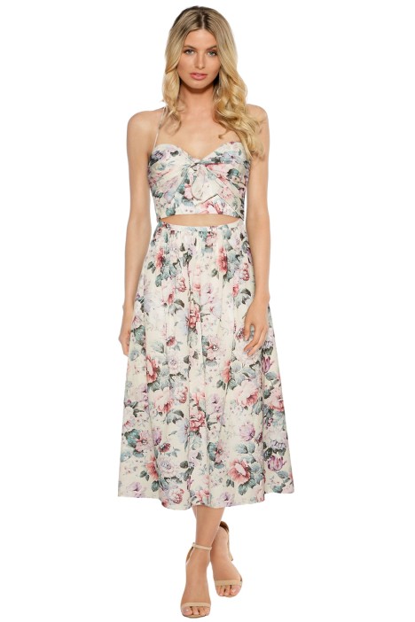 Jasper Halterneck Dress in Floral Print by Zimmermann for Rent