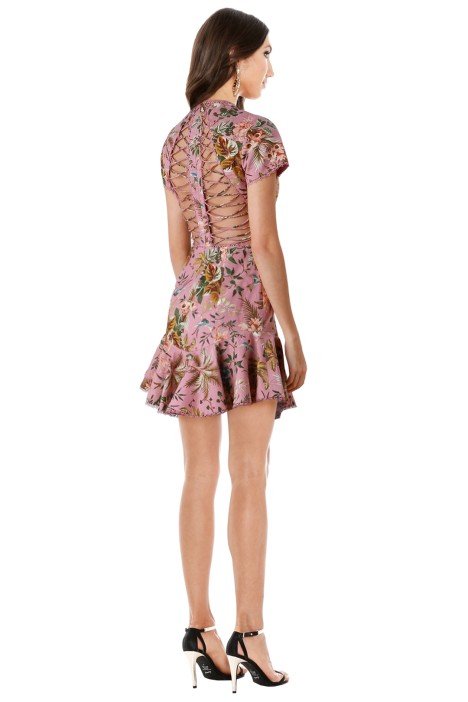 Tropicale Lattice Dress by Zimmermann for Hire | GlamCorner