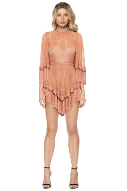 Alice McCall - Are You Ready Girl Mini Dress - Amber - Front