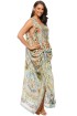 SPLIT FRONT AND SLEEVE KAFTAN SIGN OF PEACE